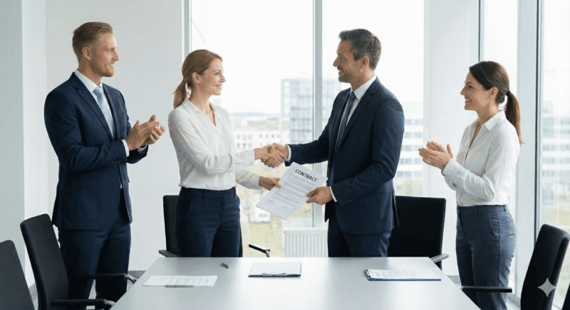 Colaboratori reparto marketing digitale per le imprese di pulizia